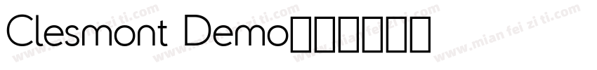 Clesmont Demo字体转换